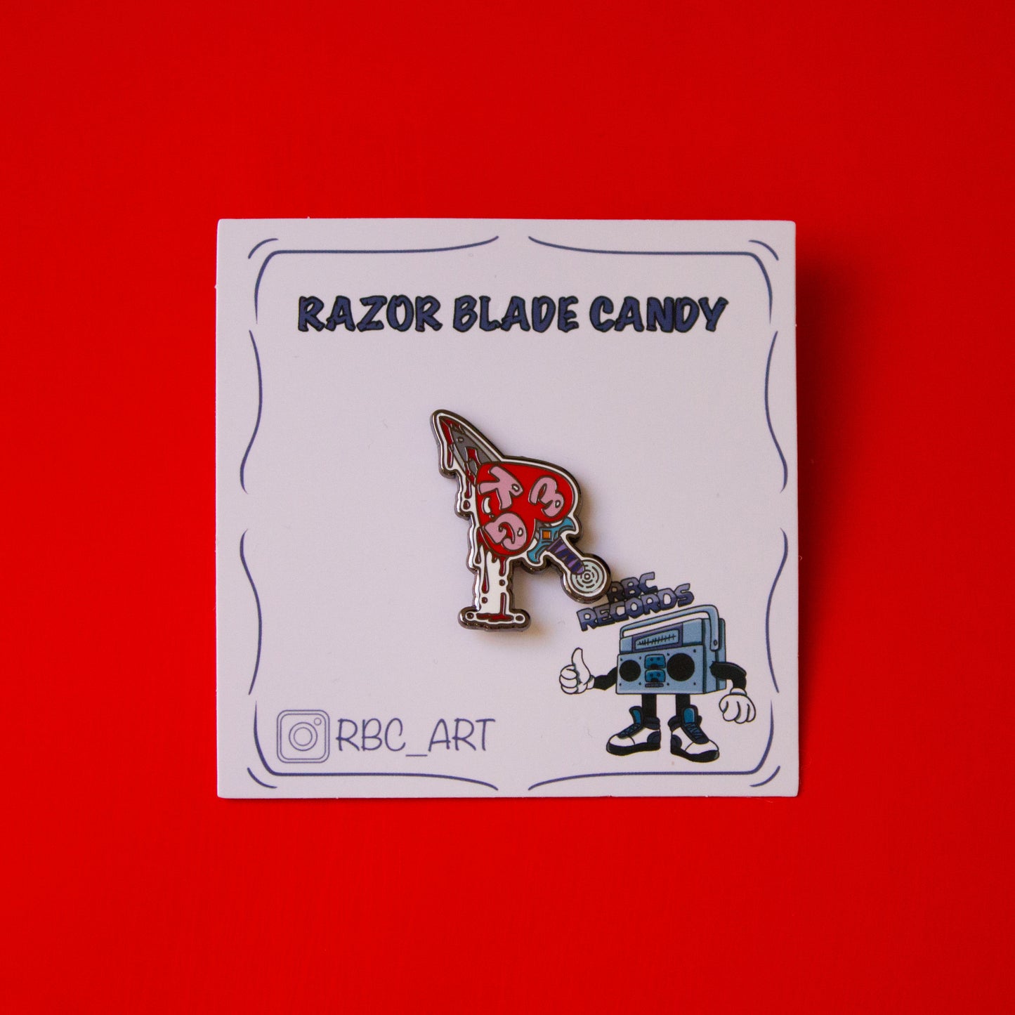 EKG Enamel Pin