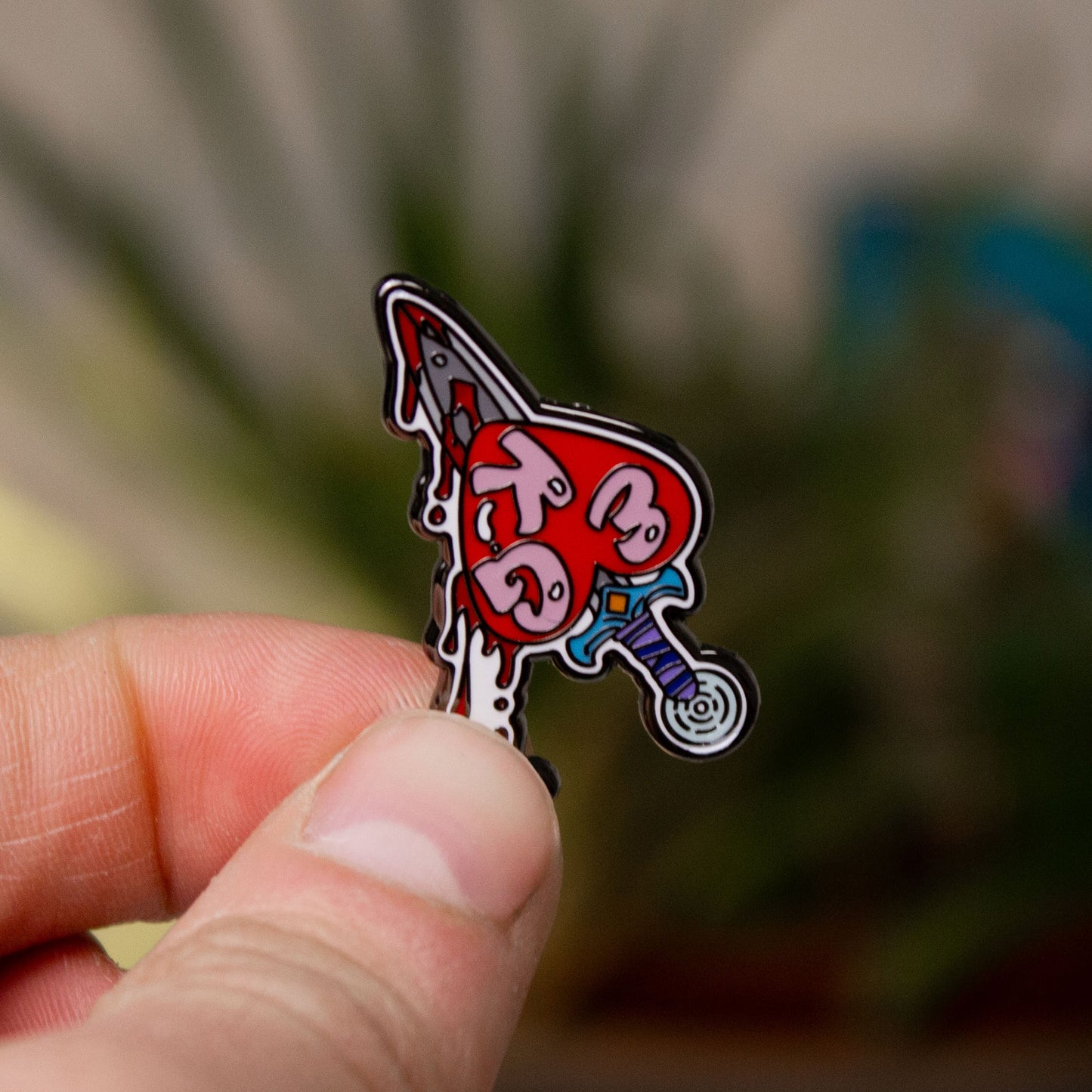 EKG Enamel Pin
